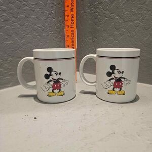 Disney Mickey Mouse Coffee Mugs Set of 2 By Gabbay